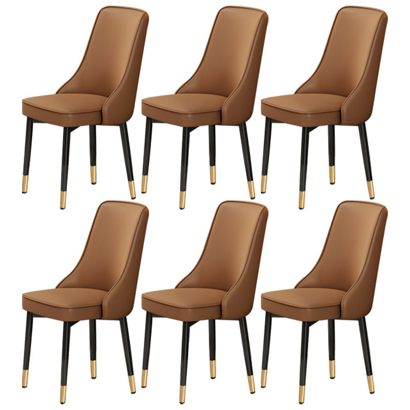 Scandinavian Style Metal Dining Chairs Dining Room Parsons Armless Chair Coffee 6 Piece Set Brass Gold Clearhalo ' kitchen&dining_furn' 'Dining Chairs' 'Dining Tables & Seating' 'dining_chair' 'furn' 'furn_dining_chair' 'Furniture' 'furniture_dining_chair' 'Kitchen & Dining Furniture' 'kitchen' 3836732