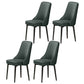 Scandinavian Style Metal Dining Chairs Dining Room Parsons Armless Chair Blackish Green 4 Piece Set Black Clearhalo ' kitchen&dining_furn' 'Dining Chairs' 'Dining Tables & Seating' 'dining_chair' 'furn' 'furn_dining_chair' 'Furniture' 'furniture_dining_chair' 'Kitchen & Dining Furniture' 'kitchen' 3836740