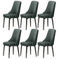 Scandinavian Style Metal Dining Chairs Dining Room Parsons Armless Chair Blackish Green 6 Piece Set Black Clearhalo ' kitchen&dining_furn' 'Dining Chairs' 'Dining Tables & Seating' 'dining_chair' 'furn' 'furn_dining_chair' 'Furniture' 'furniture_dining_chair' 'Kitchen & Dining Furniture' 'kitchen' 3836741