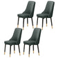 Scandinavian Style Metal Dining Chairs Dining Room Parsons Armless Chair Blackish Green 4 Piece Set Brass Gold Clearhalo ' kitchen&dining_furn' 'Dining Chairs' 'Dining Tables & Seating' 'dining_chair' 'furn' 'furn_dining_chair' 'Furniture' 'furniture_dining_chair' 'Kitchen & Dining Furniture' 'kitchen' 3836743