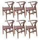 Wood Contemporary Kitchen Side Chair with Color Cushion Wishbone Dining Arm Chair Brown 6 Piece Set Clearhalo ' kitchen&dining_furn' 'Dining Chairs' 'Dining Tables & Seating' 'dining_chair' 'furn' 'furn_dining_chair' 'Furniture' 'furniture_dining_chair' 'Kitchen & Dining Furniture' 'kitchen' 3836771