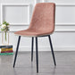 Macaron color Scandinavian Dining room Chair Leather Solid Back Side Chair Brown 1 Piece Clearhalo ' kitchen&dining_furn' 'Dining Chairs' 'Dining Tables & Seating' 'dining_chair' 'Furniture' 'furniture_dining_chair' 'Kitchen & Dining Furniture' 'kitchen' 3836791