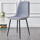 Macaron color Scandinavian Dining room Chair Leather Solid Back Side Chair Blue 1 Piece Clearhalo ' kitchen&dining_furn' 'Dining Chairs' 'Dining Tables & Seating' 'dining_chair' 'Furniture' 'furniture_dining_chair' 'Kitchen & Dining Furniture' 'kitchen' 3836808