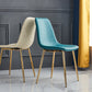 Macaron color Scandinavian Dining room Chair Leather Solid Back Side Chair Clearhalo ' kitchen&dining_furn' 'Dining Chairs' 'Dining Tables & Seating' 'dining_chair' 'Furniture' 'furniture_dining_chair' 'Kitchen & Dining Furniture' 'kitchen' 3836813