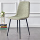 Macaron color Scandinavian Dining room Chair Leather Solid Back Side Chair Green 1 Piece Clearhalo ' kitchen&dining_furn' 'Dining Chairs' 'Dining Tables & Seating' 'dining_chair' 'Furniture' 'furniture_dining_chair' 'Kitchen & Dining Furniture' 'kitchen' 3836814