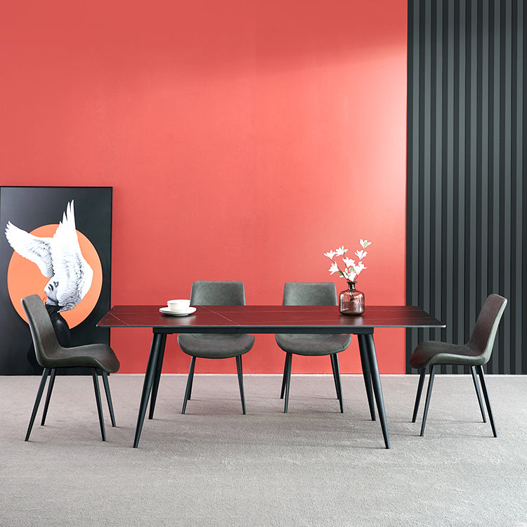 Metal Industrial Dining Room Chair Metallic Finish Solid Back Dining Chair Clearhalo ' kitchen&dining_furn' 'Dining Chairs' 'Dining Tables & Seating' 'dining_chair' 'furn' 'furn_dining_chair' 'Furniture' 'furniture_dining_chair' 'Kitchen & Dining Furniture' 'kitchen' 3836856