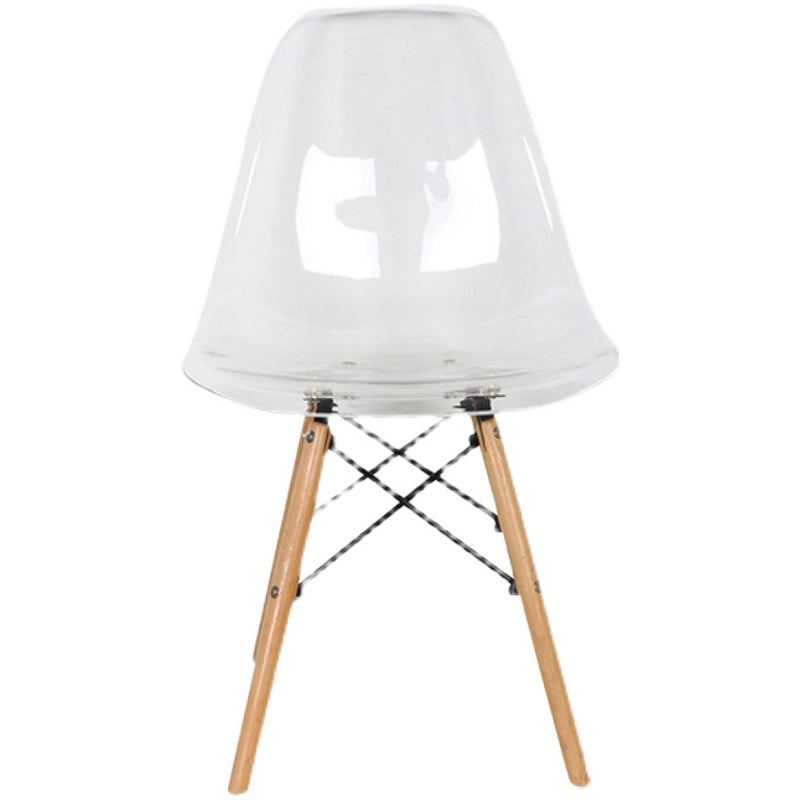 Modern Contemporary Plastic Armless Dining Chairs Solid Dining Chairs Clearhalo ' kitchen&dining_furn' 'Dining Chairs' 'Dining Tables & Seating' 'dining_chair' 'Furniture' 'furniture_dining_chair' 'Kitchen & Dining Furniture' 'kitchen' 3836895