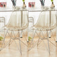 Modern Contemporary Plastic Armless Dining Chairs Solid Dining Chairs Grey Silver Set of 2 Clearhalo ' kitchen&dining_furn' 'Dining Chairs' 'Dining Tables & Seating' 'dining_chair' 'Furniture' 'furniture_dining_chair' 'Kitchen & Dining Furniture' 'kitchen' 3836896