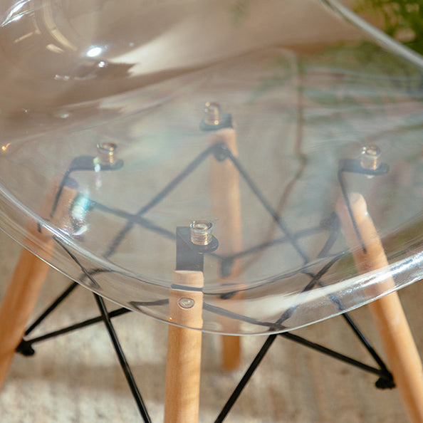 Modern Contemporary Plastic Armless Dining Chairs Solid Dining Chairs Clearhalo ' kitchen&dining_furn' 'Dining Chairs' 'Dining Tables & Seating' 'dining_chair' 'Furniture' 'furniture_dining_chair' 'Kitchen & Dining Furniture' 'kitchen' 3836898