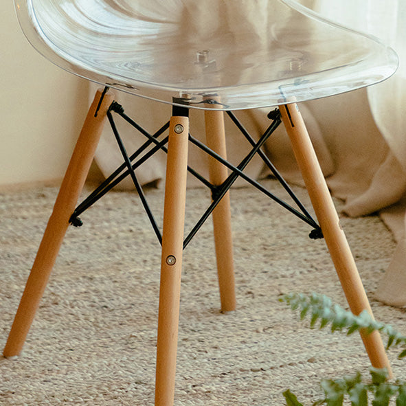 Modern Contemporary Plastic Armless Dining Chairs Solid Dining Chairs Clearhalo ' kitchen&dining_furn' 'Dining Chairs' 'Dining Tables & Seating' 'dining_chair' 'Furniture' 'furniture_dining_chair' 'Kitchen & Dining Furniture' 'kitchen' 3836902