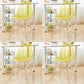 Modern Contemporary Plastic Armless Dining Chairs Solid Dining Chairs Yellow Silver Set of 4 Clearhalo ' kitchen&dining_furn' 'Dining Chairs' 'Dining Tables & Seating' 'dining_chair' 'Furniture' 'furniture_dining_chair' 'Kitchen & Dining Furniture' 'kitchen' 3836909