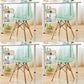 Modern Contemporary Plastic Armless Dining Chairs Solid Dining Chairs Blue Natural Wood Set of 4 Clearhalo ' kitchen&dining_furn' 'Dining Chairs' 'Dining Tables & Seating' 'dining_chair' 'Furniture' 'furniture_dining_chair' 'Kitchen & Dining Furniture' 'kitchen' 3836912