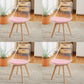 Modern Style Indoor-Outdoor Plastic Side Chair Set Clear Stack Dining Chair Pink Set of 4 Clearhalo ' kitchen&dining_furn' 'Dining Chairs' 'Dining Tables & Seating' 'dining_chair' 'Furniture' 'furniture_dining_chair' 'Kitchen & Dining Furniture' 'kitchen' 3836940