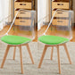 Modern Style Indoor-Outdoor Plastic Side Chair Set Clear Stack Dining Chair Green Set of 2 Clearhalo ' kitchen&dining_furn' 'Dining Chairs' 'Dining Tables & Seating' 'dining_chair' 'Furniture' 'furniture_dining_chair' 'Kitchen & Dining Furniture' 'kitchen' 3836950