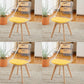 Modern Style Indoor-Outdoor Plastic Side Chair Set Clear Stack Dining Chair Yellow Set of 4 Clearhalo ' kitchen&dining_furn' 'Dining Chairs' 'Dining Tables & Seating' 'dining_chair' 'Furniture' 'furniture_dining_chair' 'Kitchen & Dining Furniture' 'kitchen' 3836958