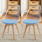 Modern Style Indoor-Outdoor Plastic Side Chair Set Clear Stack Dining Chair Blue Set of 2 Clearhalo ' kitchen&dining_furn' 'Dining Chairs' 'Dining Tables & Seating' 'dining_chair' 'Furniture' 'furniture_dining_chair' 'Kitchen & Dining Furniture' 'kitchen' 3836969