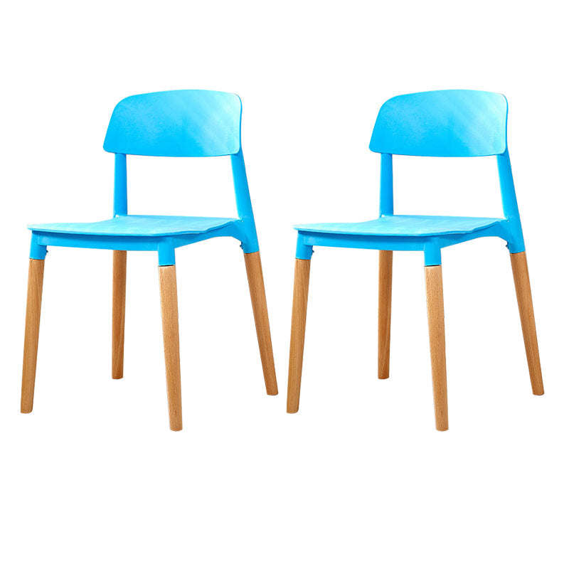 Modern White Opening Back Dining Side Chair Wood Kitchen Dining Side Chair Blue 2 Piece Set Clearhalo ' kitchen&dining_furn' 'Dining Chairs' 'Dining Tables & Seating' 'dining_chair' 'furn' 'furn_dining_chair' 'Furniture' 'furniture_dining_chair' 'Kitchen & Dining Furniture' 'kitchen' 3836975