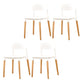 Modern White Opening Back Dining Side Chair Wood Kitchen Dining Side Chair White 4 Piece Set Clearhalo ' kitchen&dining_furn' 'Dining Chairs' 'Dining Tables & Seating' 'dining_chair' 'furn' 'furn_dining_chair' 'Furniture' 'furniture_dining_chair' 'Kitchen & Dining Furniture' 'kitchen' 3836986
