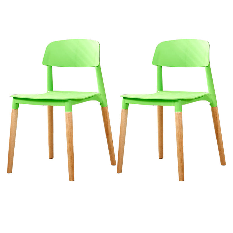 Modern White Opening Back Dining Side Chair Wood Kitchen Dining Side Chair Green 2 Piece Set Clearhalo ' kitchen&dining_furn' 'Dining Chairs' 'Dining Tables & Seating' 'dining_chair' 'furn' 'furn_dining_chair' 'Furniture' 'furniture_dining_chair' 'Kitchen & Dining Furniture' 'kitchen' 3836988