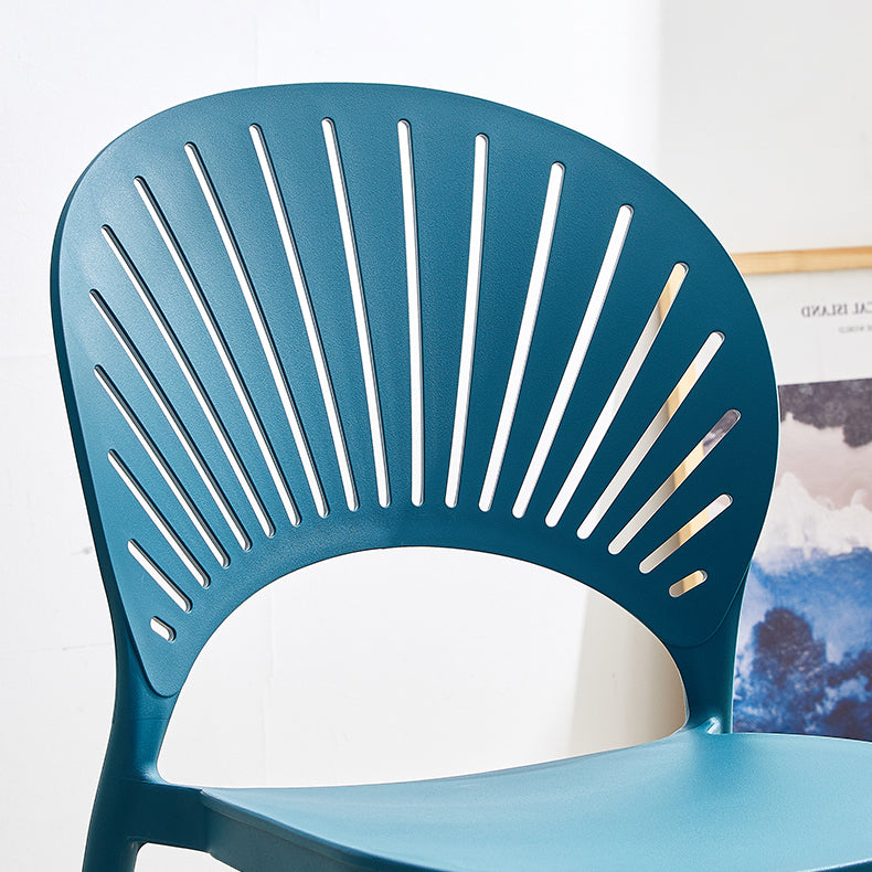 Plastic Modern Style Indoor-Outdoor Chair Open Back Dining Side Chairs Clearhalo ' kitchen&dining_furn' 'Dining Chairs' 'Dining Tables & Seating' 'dining_chair' 'furn' 'furn_dining_chair' 'Furniture' 'furniture_dining_chair' 'Kitchen & Dining Furniture' 'kitchen' 3837014