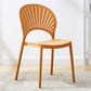 Plastic Modern Style Indoor-Outdoor Chair Open Back Dining Side Chairs Orange 1 Piece Clearhalo ' kitchen&dining_furn' 'Dining Chairs' 'Dining Tables & Seating' 'dining_chair' 'furn' 'furn_dining_chair' 'Furniture' 'furniture_dining_chair' 'Kitchen & Dining Furniture' 'kitchen' 3837046