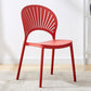 Plastic Modern Style Indoor-Outdoor Chair Open Back Dining Side Chairs Watermelon Red 1 Piece Clearhalo ' kitchen&dining_furn' 'Dining Chairs' 'Dining Tables & Seating' 'dining_chair' 'furn' 'furn_dining_chair' 'Furniture' 'furniture_dining_chair' 'Kitchen & Dining Furniture' 'kitchen' 3837049