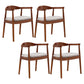 Contemporary Home Arm Chair Open Back Upholstered Wood Dining Room Chair Light Gray 4 Piece Set Walnut Clearhalo ' kitchen&dining_furn' 'Dining Chairs' 'Dining Tables & Seating' 'dining_chair' 'furn' 'furn_dining_chair' 'Furniture' 'furniture_dining_chair' 'Kitchen & Dining Furniture' 'kitchen' 3837080