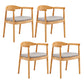 Contemporary Home Arm Chair Open Back Upholstered Wood Dining Room Chair Silver Gray 4 Piece Set Natural Wood Clearhalo ' kitchen&dining_furn' 'Dining Chairs' 'Dining Tables & Seating' 'dining_chair' 'furn' 'furn_dining_chair' 'Furniture' 'furniture_dining_chair' 'Kitchen & Dining Furniture' 'kitchen' 3837101