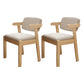Wood Modern Dining Arm Chair with Color Cushion Open Back Dining Side Chair Light Gray 2 Piece Set Clearhalo ' kitchen&dining_furn' 'Dining Chairs' 'Dining Tables & Seating' 'dining_chair' 'furn' 'furn_dining_chair' 'Furniture' 'furniture_dining_chair' 'Kitchen & Dining Furniture' 'kitchen' 3837142