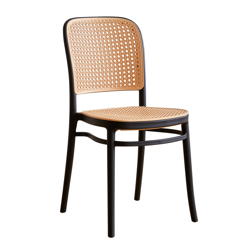 Modern Armless Dining Chairs Plastic Open Back Side Chair for Coffee Bar Clearhalo ' kitchen&dining_furn' 'Dining Chairs' 'Dining Tables & Seating' 'dining_chair' 'furn' 'furn_dining_chair' 'Furniture' 'furniture_dining_chair' 'Kitchen & Dining Furniture' 'kitchen' 3837151