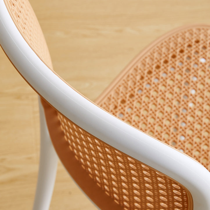 Modern Armless Dining Chairs Plastic Open Back Side Chair for Coffee Bar Clearhalo ' kitchen&dining_furn' 'Dining Chairs' 'Dining Tables & Seating' 'dining_chair' 'furn' 'furn_dining_chair' 'Furniture' 'furniture_dining_chair' 'Kitchen & Dining Furniture' 'kitchen' 3837153