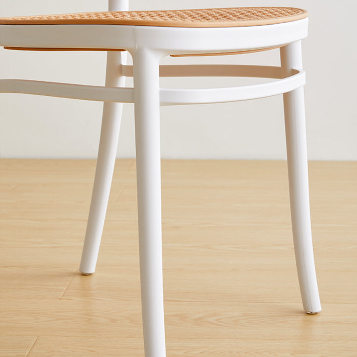 Modern Armless Dining Chairs Plastic Open Back Side Chair for Coffee Bar Clearhalo ' kitchen&dining_furn' 'Dining Chairs' 'Dining Tables & Seating' 'dining_chair' 'furn' 'furn_dining_chair' 'Furniture' 'furniture_dining_chair' 'Kitchen & Dining Furniture' 'kitchen' 3837154