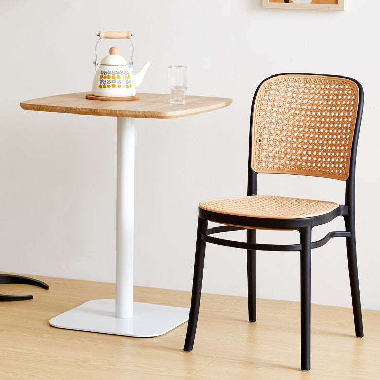 Modern Armless Dining Chairs Plastic Open Back Side Chair for Coffee Bar Clearhalo ' kitchen&dining_furn' 'Dining Chairs' 'Dining Tables & Seating' 'dining_chair' 'furn' 'furn_dining_chair' 'Furniture' 'furniture_dining_chair' 'Kitchen & Dining Furniture' 'kitchen' 3837159