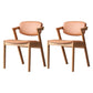 Modern Style Solid Wood Dining Arm Chair Open Back Dining Chair for Home Use Wood 2 Piece Set Clearhalo ' kitchen&dining_furn' 'Dining Chairs' 'Dining Tables & Seating' 'dining_chair' 'furn' 'furn_dining_chair' 'Furniture' 'furniture_dining_chair' 'Kitchen & Dining Furniture' 'kitchen' 3837166