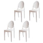 Scandinavian Winehouse Plastic Side Chair Transparent Open Dining Chair (Set of 4) White Clearhalo ' kitchen&dining_furn' 'Dining Chairs' 'Dining Tables & Seating' 'dining_chair' 'furn' 'furn_dining_chair' 'Furniture' 'furniture_dining_chair' 'Kitchen & Dining Furniture' 'kitchen' 3837556