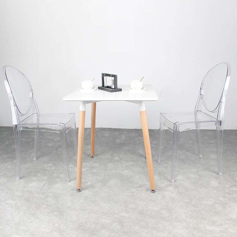 Scandinavian Winehouse Plastic Side Chair Transparent Open Dining Chair (Set of 4) Clearhalo ' kitchen&dining_furn' 'Dining Chairs' 'Dining Tables & Seating' 'dining_chair' 'furn' 'furn_dining_chair' 'Furniture' 'furniture_dining_chair' 'Kitchen & Dining Furniture' 'kitchen' 3837562