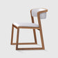 Scandinavian Style Upholstered Side Chairs Open Back Dining Side Chair for Home Use White-Brown 1 Piece Clearhalo ' kitchen&dining_furn' 'Dining Chairs' 'Dining Tables & Seating' 'dining_chair' 'furn' 'furn_dining_chair' 'Furniture' 'furniture_dining_chair' 'Kitchen & Dining Furniture' 'kitchen' 3837573