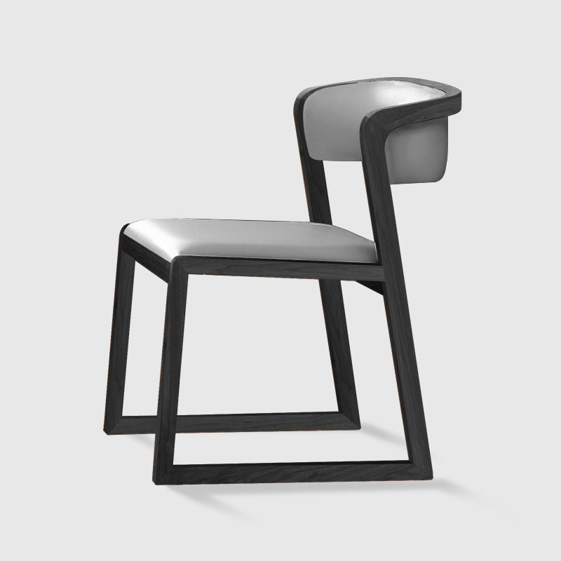 Scandinavian Style Upholstered Side Chairs Open Back Dining Side Chair for Home Use Grey 1 Piece Clearhalo ' kitchen&dining_furn' 'Dining Chairs' 'Dining Tables & Seating' 'dining_chair' 'furn' 'furn_dining_chair' 'Furniture' 'furniture_dining_chair' 'Kitchen & Dining Furniture' 'kitchen' 3837585