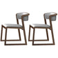 Scandinavian Style Upholstered Side Chairs Open Back Dining Side Chair for Home Use Gray Coffee 2 Piece Set Clearhalo ' kitchen&dining_furn' 'Dining Chairs' 'Dining Tables & Seating' 'dining_chair' 'furn' 'furn_dining_chair' 'Furniture' 'furniture_dining_chair' 'Kitchen & Dining Furniture' 'kitchen' 3837605