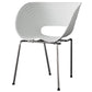 Industrial Style Plastic Dining Armless Chair Open Back Dining Side Chair for Home Use White 1 Piece Clearhalo ' kitchen&dining_furn' 'Dining Chairs' 'Dining Tables & Seating' 'dining_chair' 'furn' 'furn_dining_chair' 'Furniture' 'furniture_dining_chair' 'Kitchen & Dining Furniture' 'kitchen' 3837613