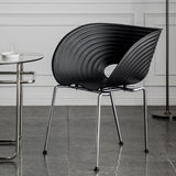 Industrial Style Plastic Dining Armless Chair Open Back Dining Side Chair for Home Use Clearhalo ' kitchen&dining_furn' 'Dining Chairs' 'Dining Tables & Seating' 'dining_chair' 'furn' 'furn_dining_chair' 'Furniture' 'furniture_dining_chair' 'Kitchen & Dining Furniture' 'kitchen' 3837616