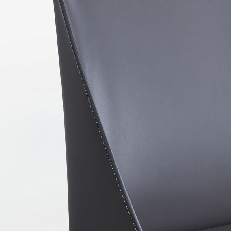 Industrial Home Side Chair Solid Back Metal Upholstered Dining Room Chair (Set of 2) Clearhalo ' kitchen&dining_furn' 'Dining Chairs' 'Dining Tables & Seating' 'dining_chair' 'furn' 'furn_dining_chair' 'Furniture' 'furniture_dining_chair' 'Kitchen & Dining Furniture' 'kitchen' 3837634