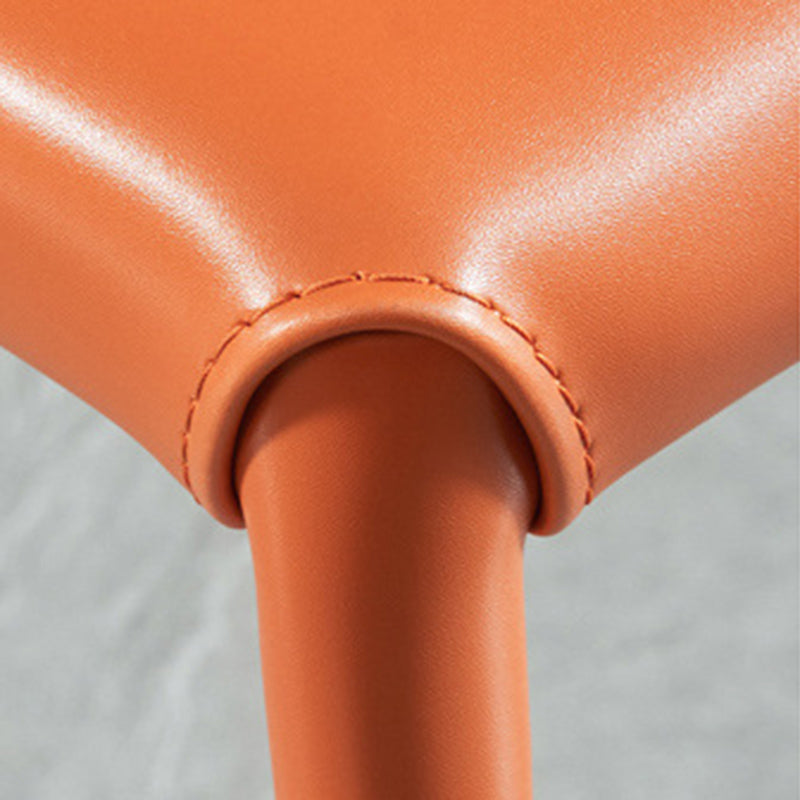 Industrial Home Side Chair Solid Back Metal Upholstered Dining Room Chair (Set of 2) Clearhalo ' kitchen&dining_furn' 'Dining Chairs' 'Dining Tables & Seating' 'dining_chair' 'furn' 'furn_dining_chair' 'Furniture' 'furniture_dining_chair' 'Kitchen & Dining Furniture' 'kitchen' 3837637