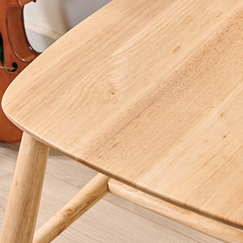 Contemporary Rubberwood Windsor Back Side Chair Natural Wood Dining Chair (Set of 2) Clearhalo ' kitchen&dining_furn' 'Dining Chairs' 'Dining Tables & Seating' 'dining_chair' 'furn' 'furn_dining_chair' 'Furniture' 'furniture_dining_chair' 'Kitchen & Dining Furniture' 'kitchen' 3837653