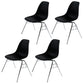Stackable Armless Dining Chairs Solid Back Side Chairs with Metal Legs Black Set of 4 Clearhalo ' kitchen&dining_furn' 'Dining Chairs' 'Dining Tables & Seating' 'dining_chair' 'Furniture' 'furniture_dining_chair' 'Kitchen & Dining Furniture' 'kitchen' 3837793