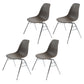 Stackable Armless Dining Chairs Solid Back Side Chairs with Metal Legs Dark Gray Set of 4 Clearhalo ' kitchen&dining_furn' 'Dining Chairs' 'Dining Tables & Seating' 'dining_chair' 'Furniture' 'furniture_dining_chair' 'Kitchen & Dining Furniture' 'kitchen' 3837796