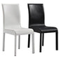 Contemporary Style Leather Dining Chairs Solid Back Armless Side Chair for Home Use (Set of 2) Clearhalo ' kitchen&dining_furn' 'Dining Chairs' 'Dining Tables & Seating' 'dining_chair' 'furn' 'furn_dining_chair' 'Furniture' 'furniture_dining_chair' 'Kitchen & Dining Furniture' 'kitchen' 3837824
