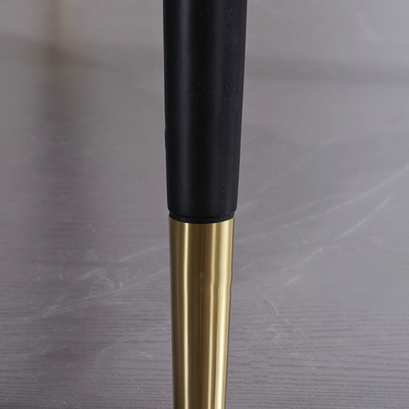 Scandinavian Style Velvet Dining Chairs Solid Back Upholstered Armless Chair (Set of 2) Clearhalo ' kitchen&dining_furn' 'Dining Chairs' 'Dining Tables & Seating' 'dining_chair' 'furn' 'furn_dining_chair' 'Furniture' 'furniture_dining_chair' 'Kitchen & Dining Furniture' 'kitchen' 3837835