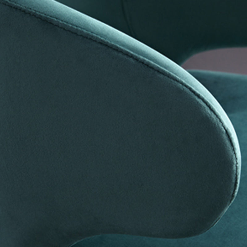 Scandinavian Style Velvet Dining Chairs Solid Back Upholstered Armless Chair (Set of 2) Clearhalo ' kitchen&dining_furn' 'Dining Chairs' 'Dining Tables & Seating' 'dining_chair' 'furn' 'furn_dining_chair' 'Furniture' 'furniture_dining_chair' 'Kitchen & Dining Furniture' 'kitchen' 3837838