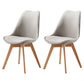 Upholstered Scandinavian Conference Room Side Chair Matte Finish Parsons Dining Chair Light Gray Set of 2 Clearhalo ' kitchen&dining_furn' 'Dining Chairs' 'Dining Tables & Seating' 'dining_chair' 'Furniture' 'furniture_dining_chair' 'Kitchen & Dining Furniture' 'kitchen' 3837881